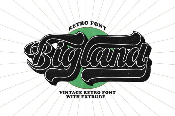 Bigland Retro: A Font That Captures Urban Vintage Character