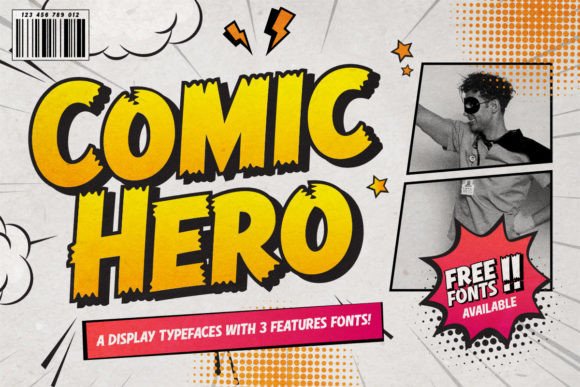 Comic Hero Font: Playful Strength for Standout Designs