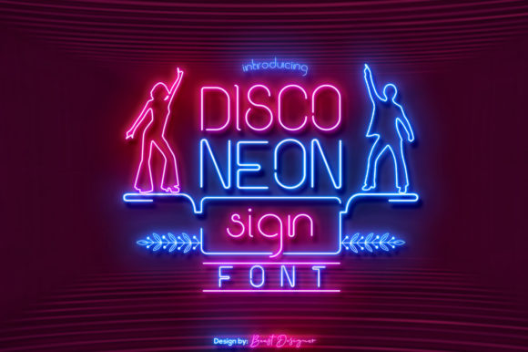 Disco Neon Sign: A Retro Font with Modern Branding Power