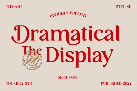 Dramatical the Display: A Serif Font for Modern Branding