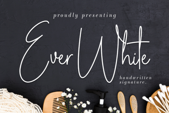 Ever White: The Elegant Monoline Script for Timeless Branding
