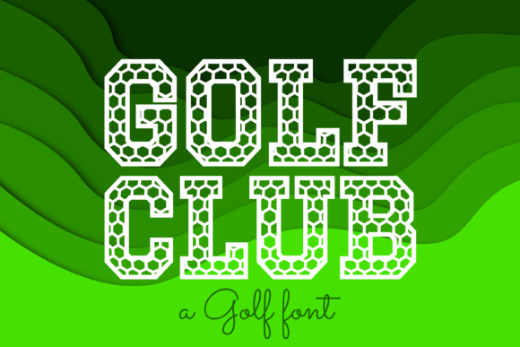 Golf Club: The Cool Display Font for Creative Projects