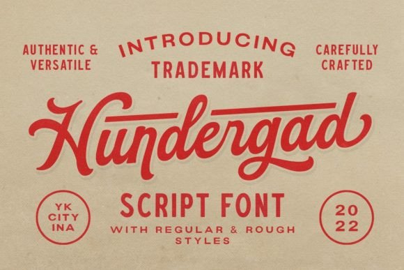 Hundergad: A Vintage Script Font with Modern Appeal