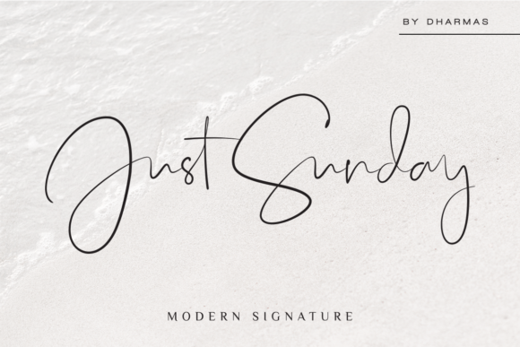Just Sunday: A Modern Script Font for Creative Projects
