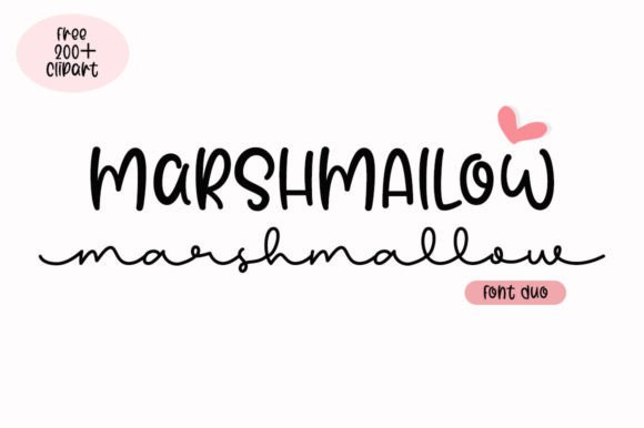 Marshmallow Duo: A Font That Balances Sweetness and Sophistication