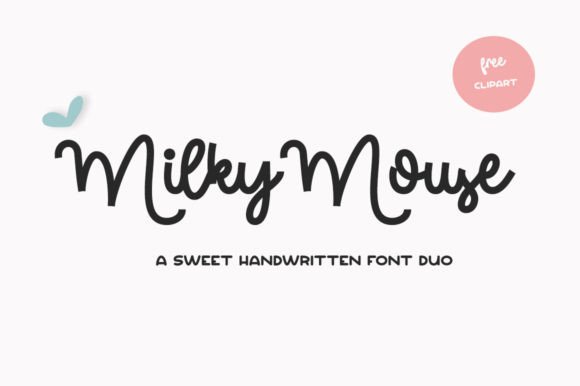 Milky Mouse: A Font Duo That Brings Playful Energy to Your Work