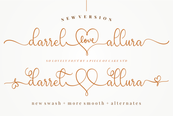 New Darrel Allura: A Script Font That Feels Like Craftsmanship