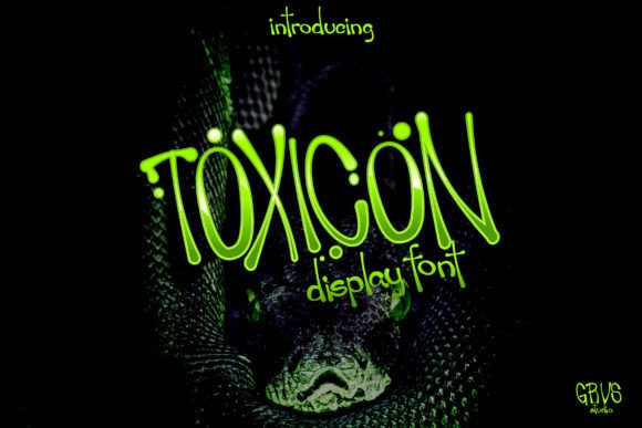 Toxicon: A Font That Bites Back for Bold Branding