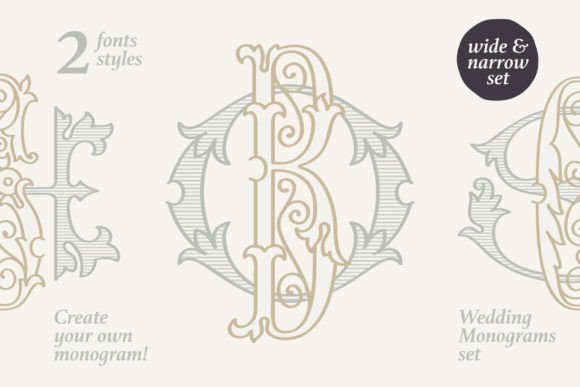 Wedding Monograms: A Touch of 19th-Century Elegance for Modern Design