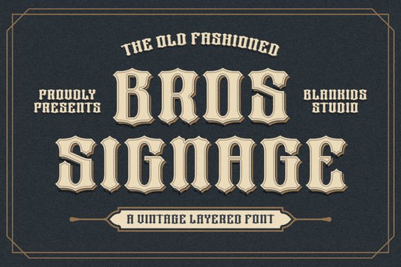 Why Bros Signage Feels Like a Design Time Machine